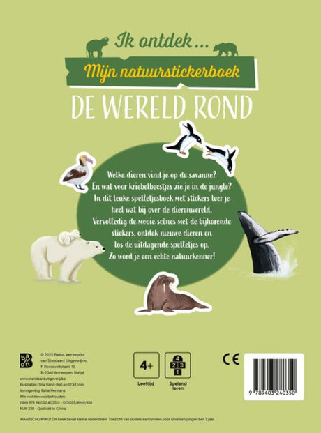 Éditeur standard mon livre d'autocollants nature - autour du monde