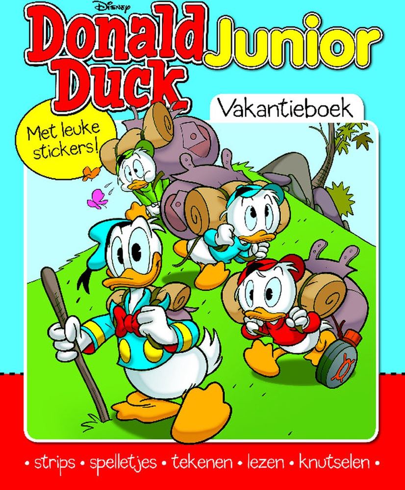 Livre de vacances Junior Donald Duck avec des autocollants
