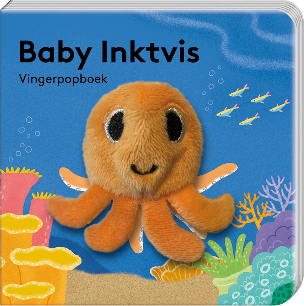Livre de marionnettes à doigt pour bébé calmar. 1+