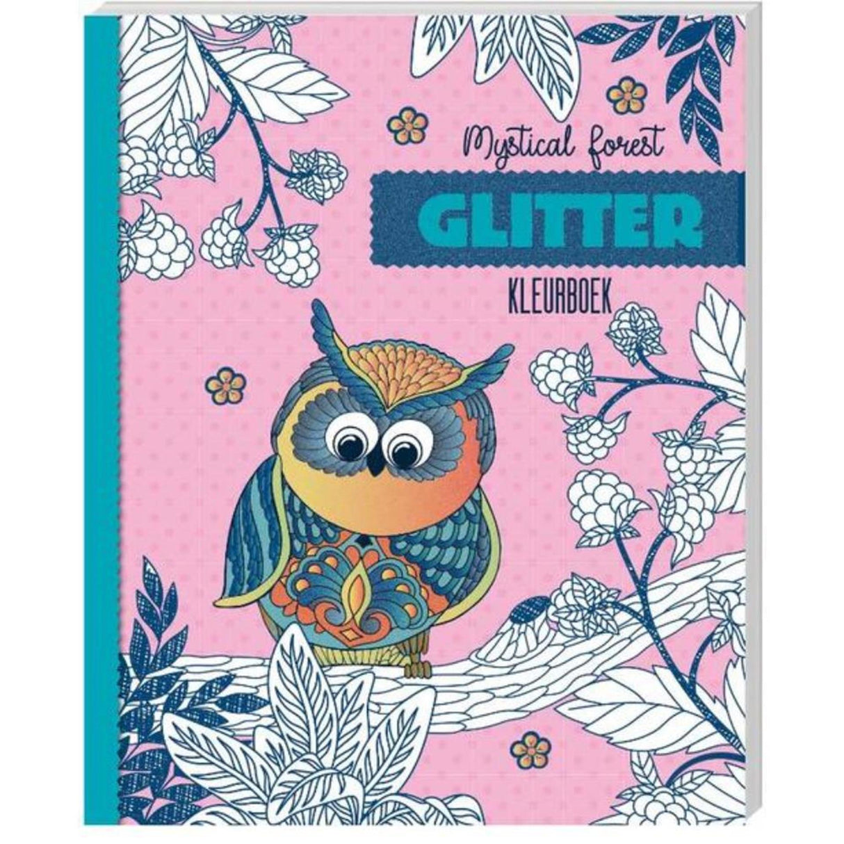 Livre de coloriage à paillettes - forêt mystique