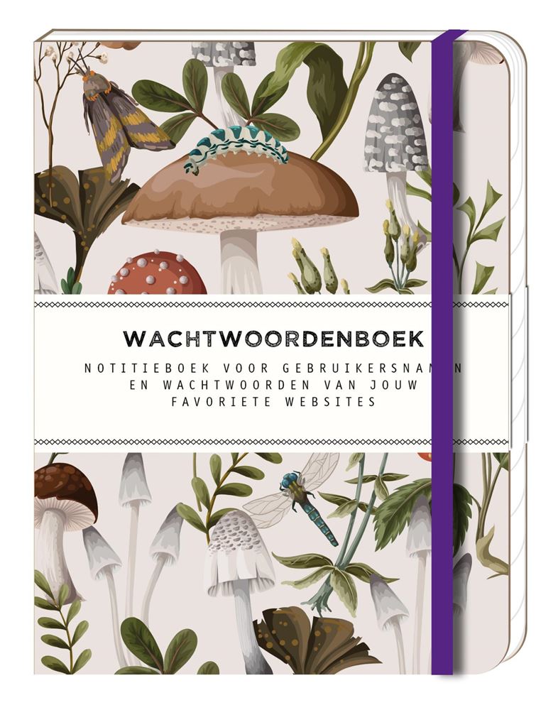 Livre de mots de passe Imagebooks - champignons magiques
