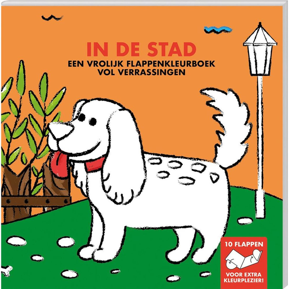 Livre de coloriage à rabat Imagebooks - nouveau en ville