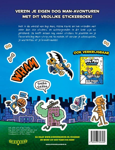 Livre d'autocollants homme-chien Centraal Boekhuis. tout