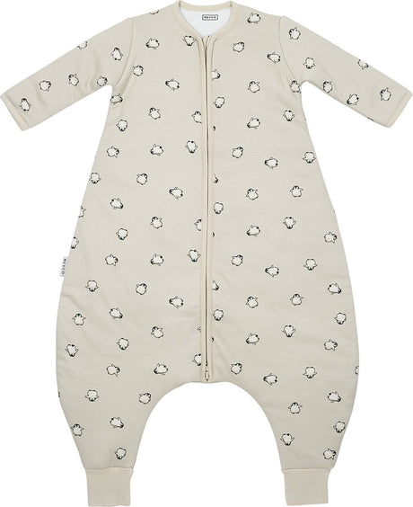 Meyco bébé pingouin bébé hiver sommeil salopette pull avec manche fixe - sable doux - 104 cm - 2,5 tog