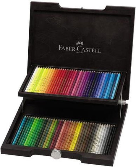 Crayons de couleur Faber-castell - polychromos - coffret en bois - 72 pièces - fc-110072