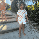 Amour floral | ensemble de plage pour filles multicolores - éponge