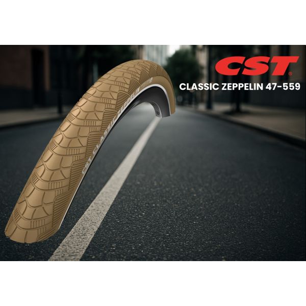Pneu Cst zeppelin 26 x 1.75'' 47-559 - kaki avec reflet