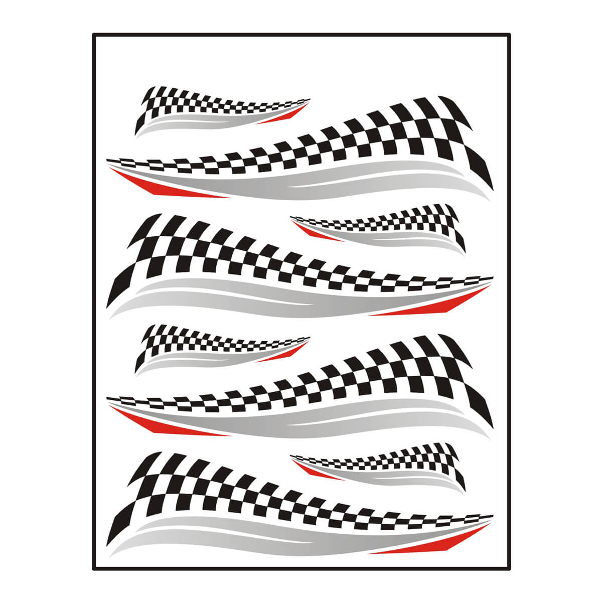 Drapeau de finition des autocollants