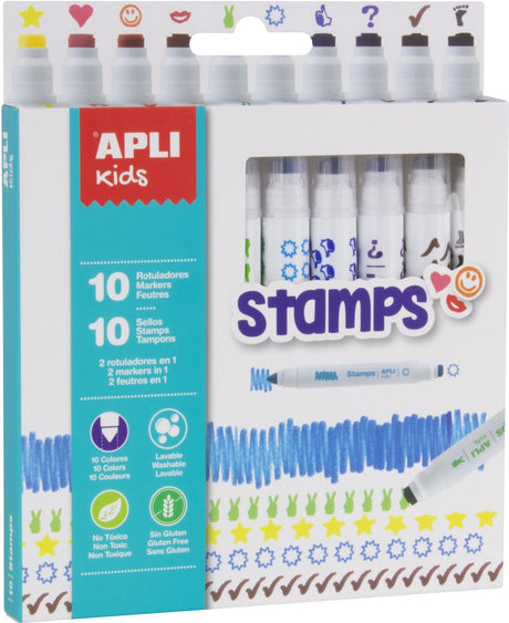 Apli kids marqueurs de tampons apli 10 u.