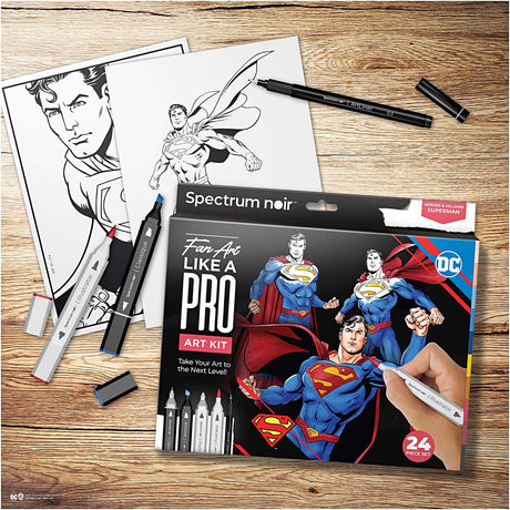 Société créative https : www.ccobby.nl hobbyset-illustration-superman-diverse-colours-1-doos