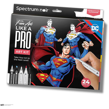Société créative https : www.ccobby.nl hobbyset-illustration-superman-diverse-colours-1-doos