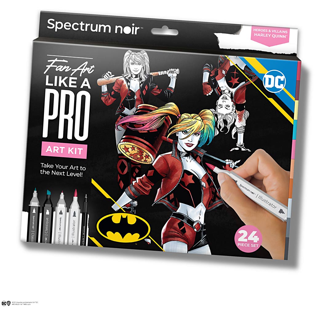 Creativ company hobby set illustration, Harley Quinn, différentes couleurs, 1 boîte