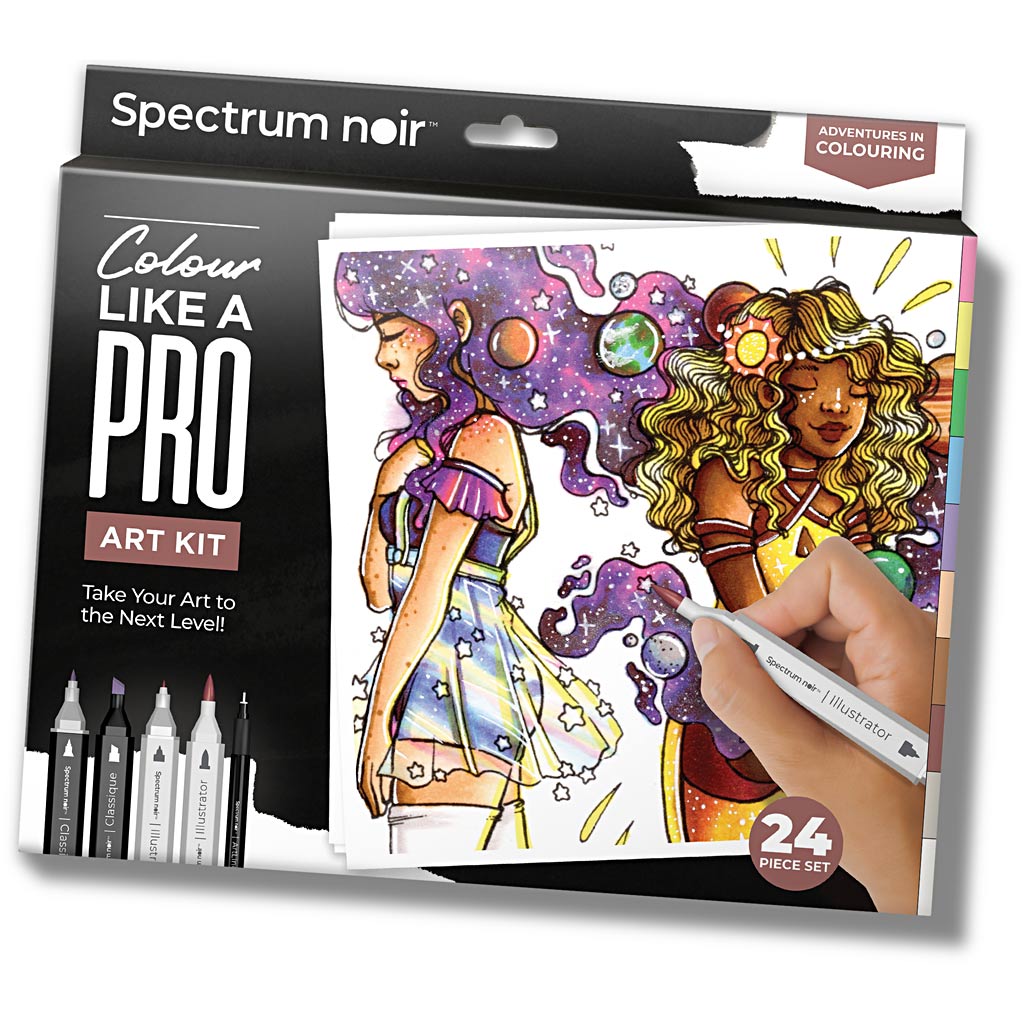 Creativ company hobby set illustration, couleurs aventureuses, différentes couleurs, 1 boîte