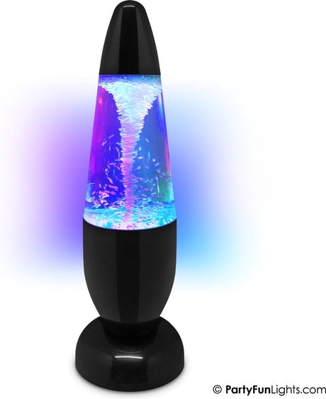Lampes de fête - lampe à paillettes tornade - LED - USB et piles