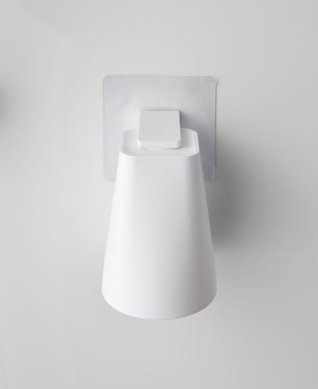Porte-gobelet de salle de bain autocollant Yamazaki - tour - blanc