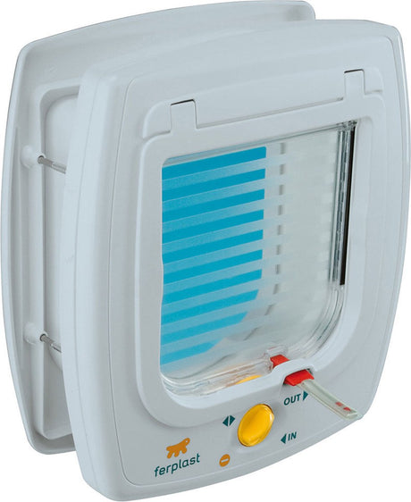 Ferplast porte battante pour chat 5t - blanche - 22,5 x 9,6 x 25,2 cm