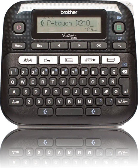 Brother pt-d210 imprimante pour étiquettes transfert thermique 180 x 180 dpi 20 mm sec qwerty