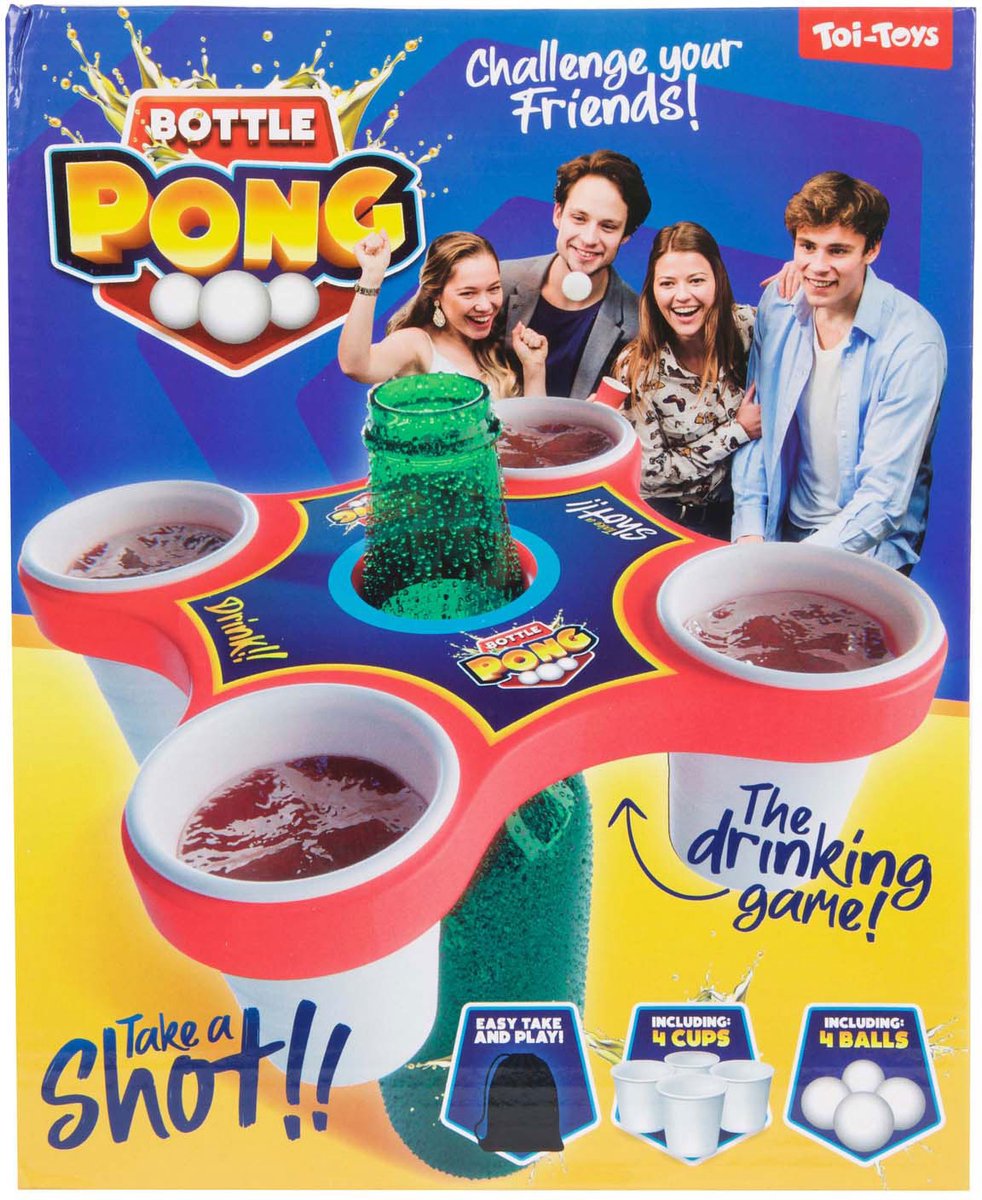 Jeu de héros Toi-toys pong avec 4 balles et 4 tasses