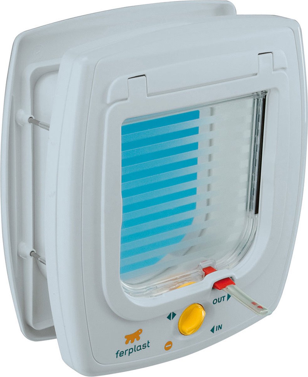 Ferplast porte battante pour chat 5t - blanche - 22,5 x 9,6 x 25,2 cm