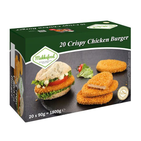 Burger de poulet croustillant Mekkafood (20x 90 gr)