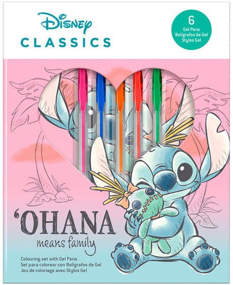 Lilo stitch Disney livre de coloriage avec 6 stylos gel colorés - hobby - dessin - coloriage