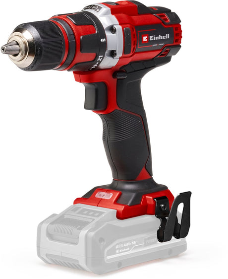 Perceuse/visseuse sans fil Einhell te-cd 18 40 li solo - power x-change - 18 v li-ion - 40 nm - 0-400 0-1 500 tr/min - mandrin sans clé 13 mm - contrôle électronique de la vitesse - excl. batterie et chargeur