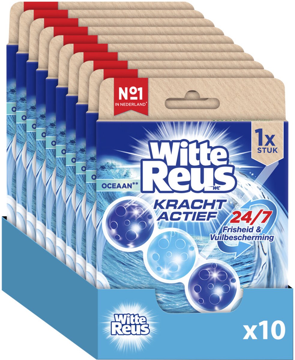 Bloc de toilette White Giant Power Active Boost Ocean 50 g - Blocs de toilette - Pack économique - 10 pièces