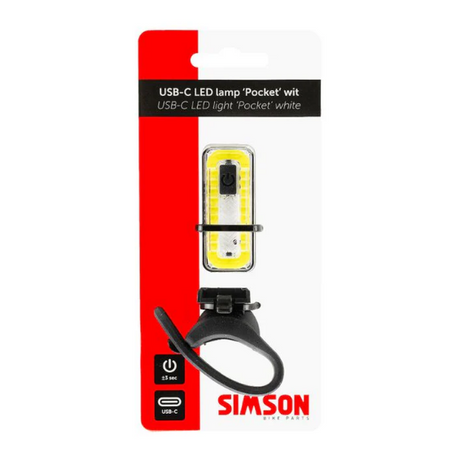 Lampe LED Simson USB-C 'de poche' blanche