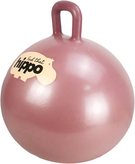 Balle rebondissante Find that hippopotame - rose - ø45 cm - pompe incluse - motricité et équilibre - 2+