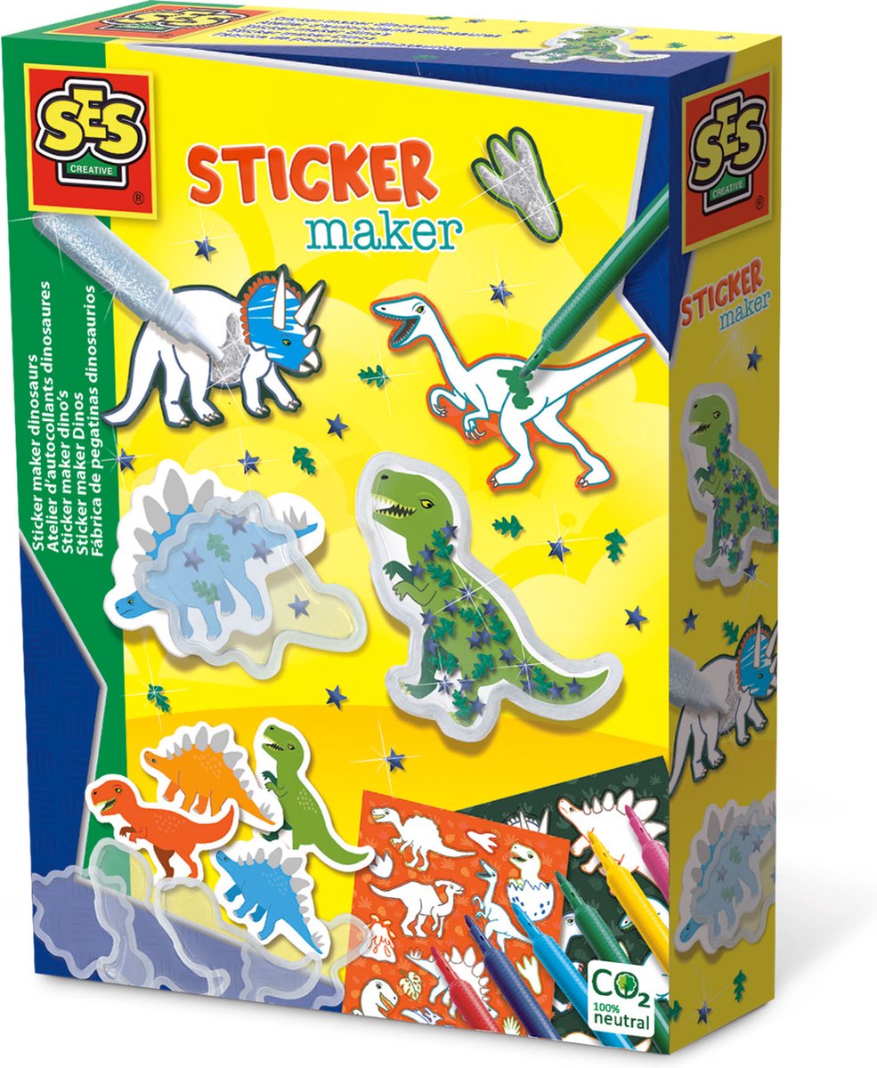 Créez ses autocollants dino | 8 pièces