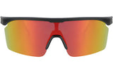 Trivio - lunettes de cyclisme noa noir revo rouge avec lentille extra transparente