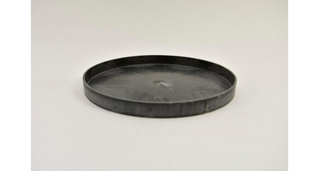 Tray rond grijs d22 h2cm