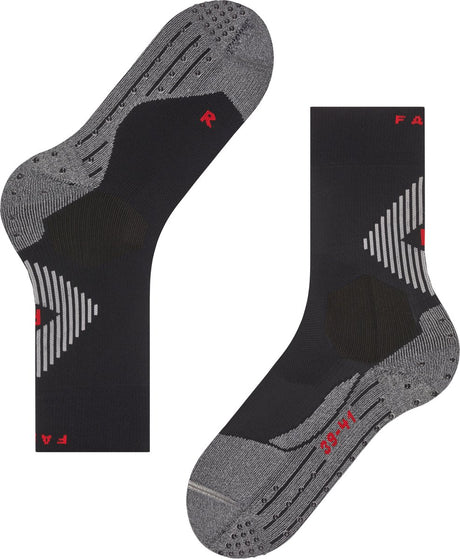 Falke 4grip stabilisant anti-ampoules, chaussettes de sport en fil fonctionnel anti-transpiration unisexe noir - taille 39-41