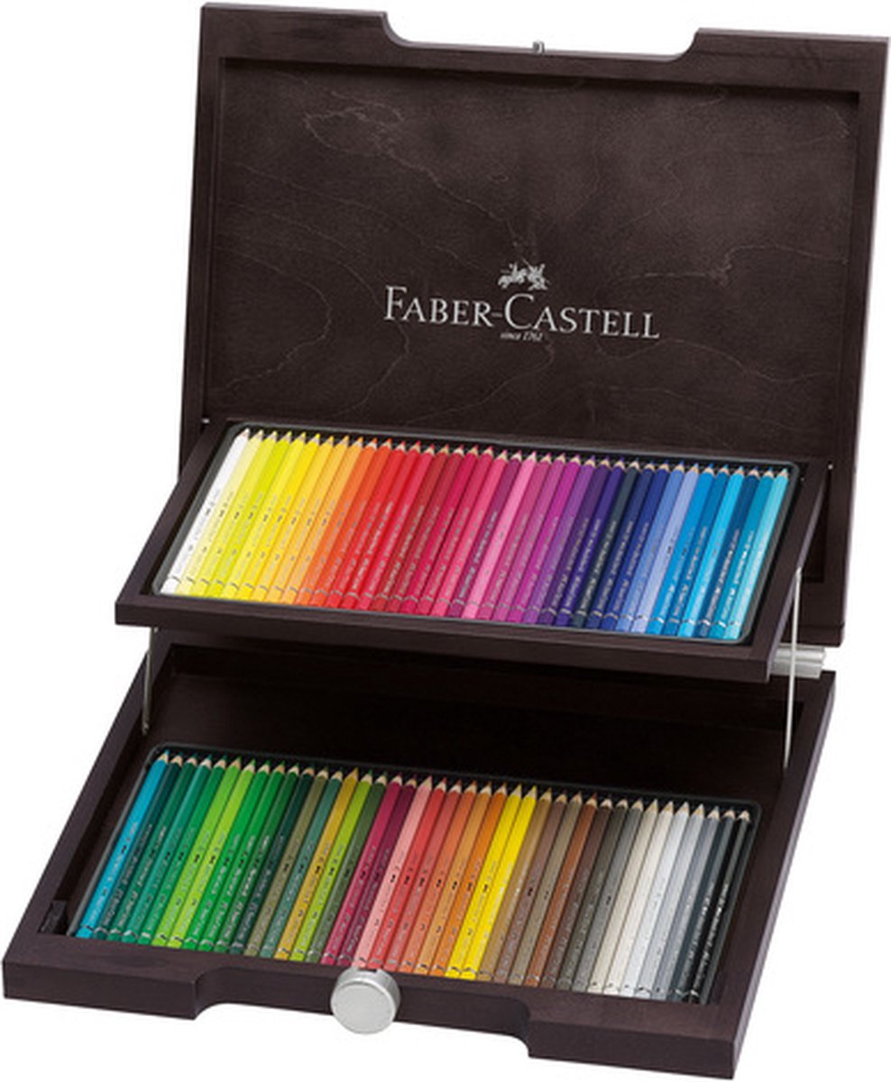 Faber-castell crayon de couleur aquarelle - albrecht durer - coffret en bois 72 pièces - fc-117572