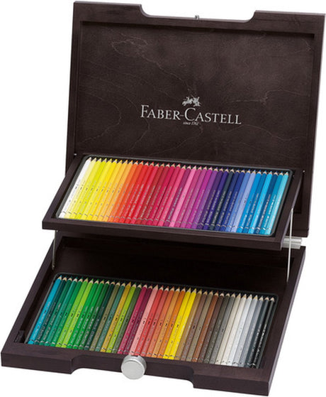Faber-castell crayon de couleur aquarelle - albrecht durer - coffret en bois 72 pièces - fc-117572
