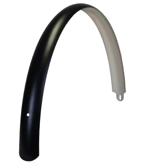 KGS bageste fender sæt 28 tommer 55 mm aluminium sort