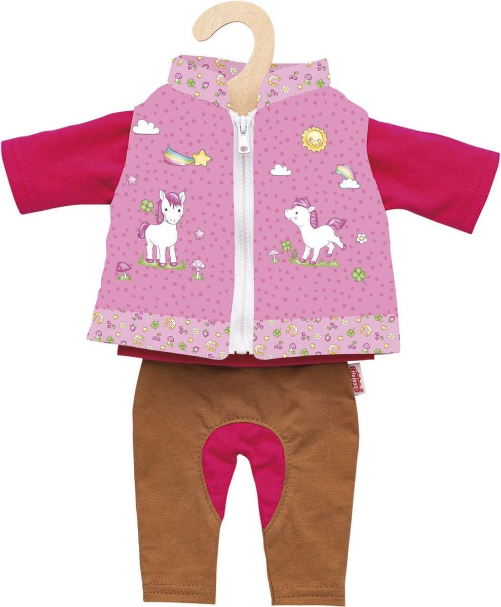 Tenue de poupée d'équitation Heless - licorne, 28-35 cm
