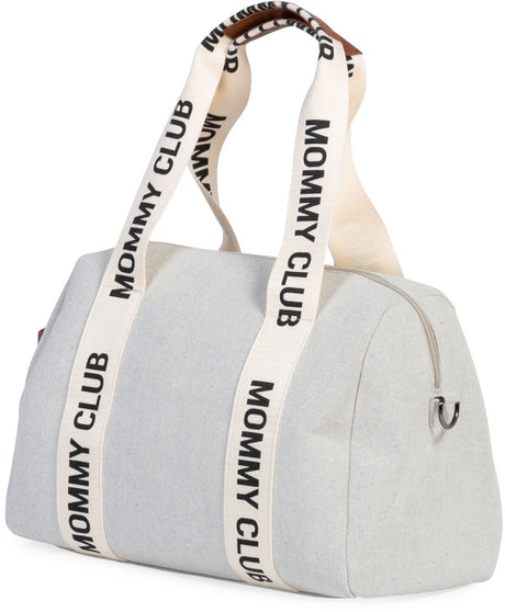 Childhome mommy club sac de crèche - sac à langer - toile - écru - 38 x 21 x 27 cm - 22l