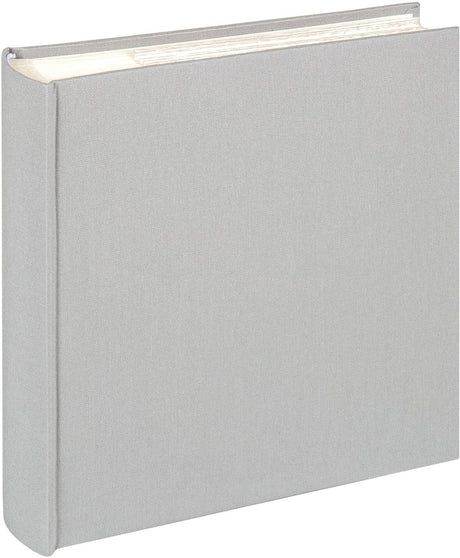Walther me-510-d chiffon - album mémo - format 23 x 22 cm - 200 photos 10 x 15 cm - gris