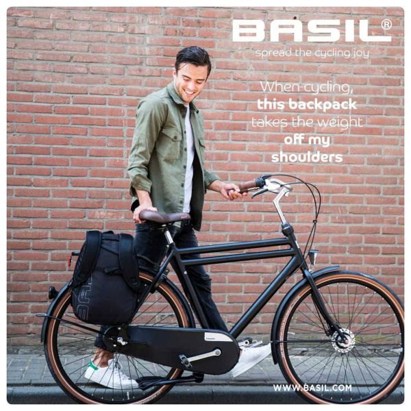 Basil Flex Bicycle Sac à dos noir 17L