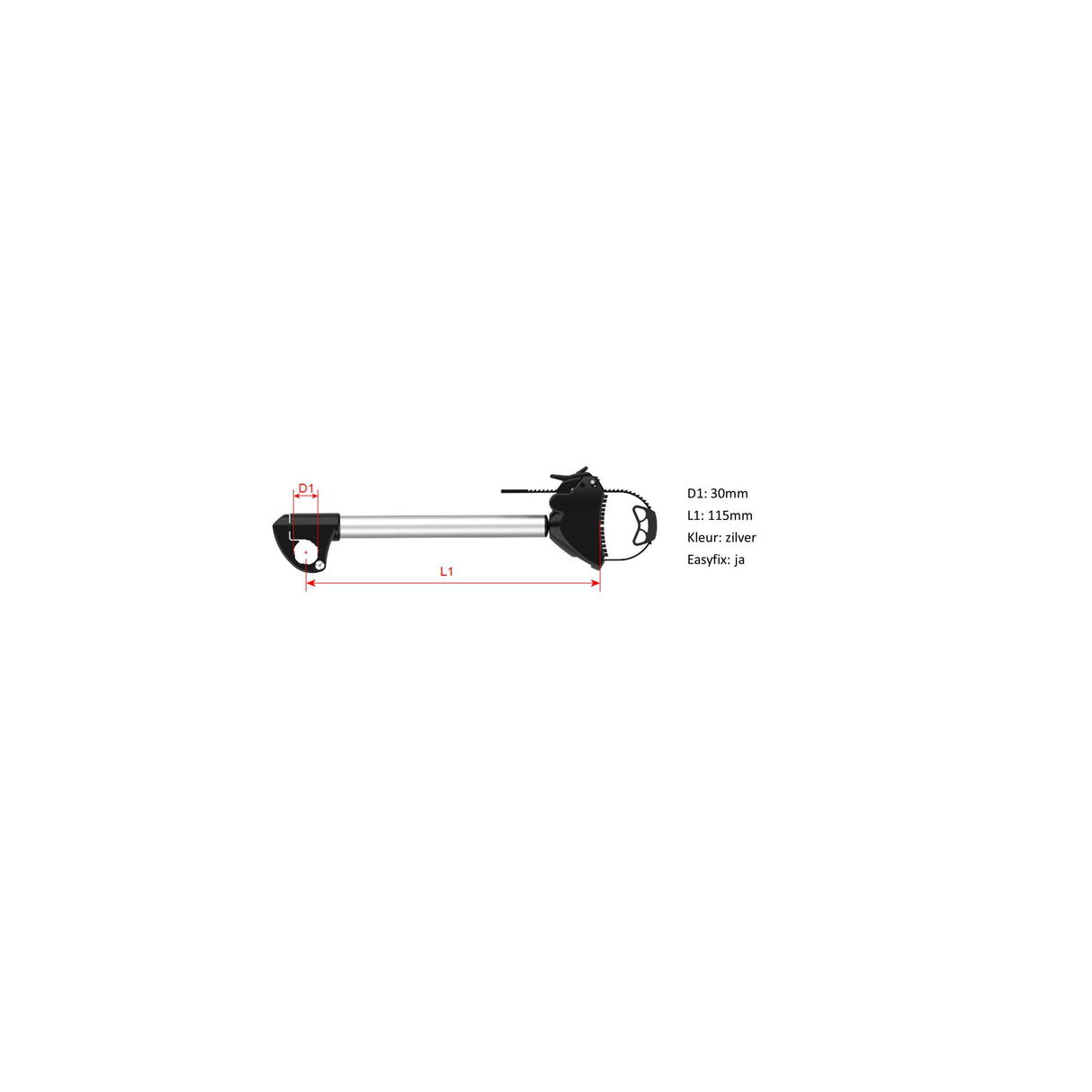 Support de cadre Pro-user 30 mm verrouillable court diamant i