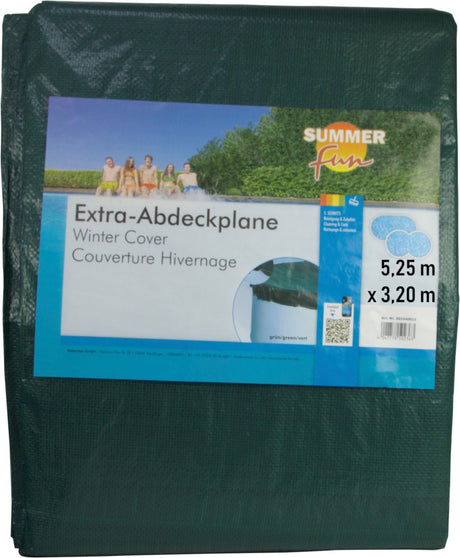 Summer fun summer - fun - couverture de piscine d'hiver - ovale - 525 - cm - PVC - vert