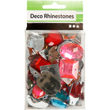 Strass Creativ Company, taille 10-17 mm, env. 50 pièces, différentes couleurs, 15 g 1 boîte