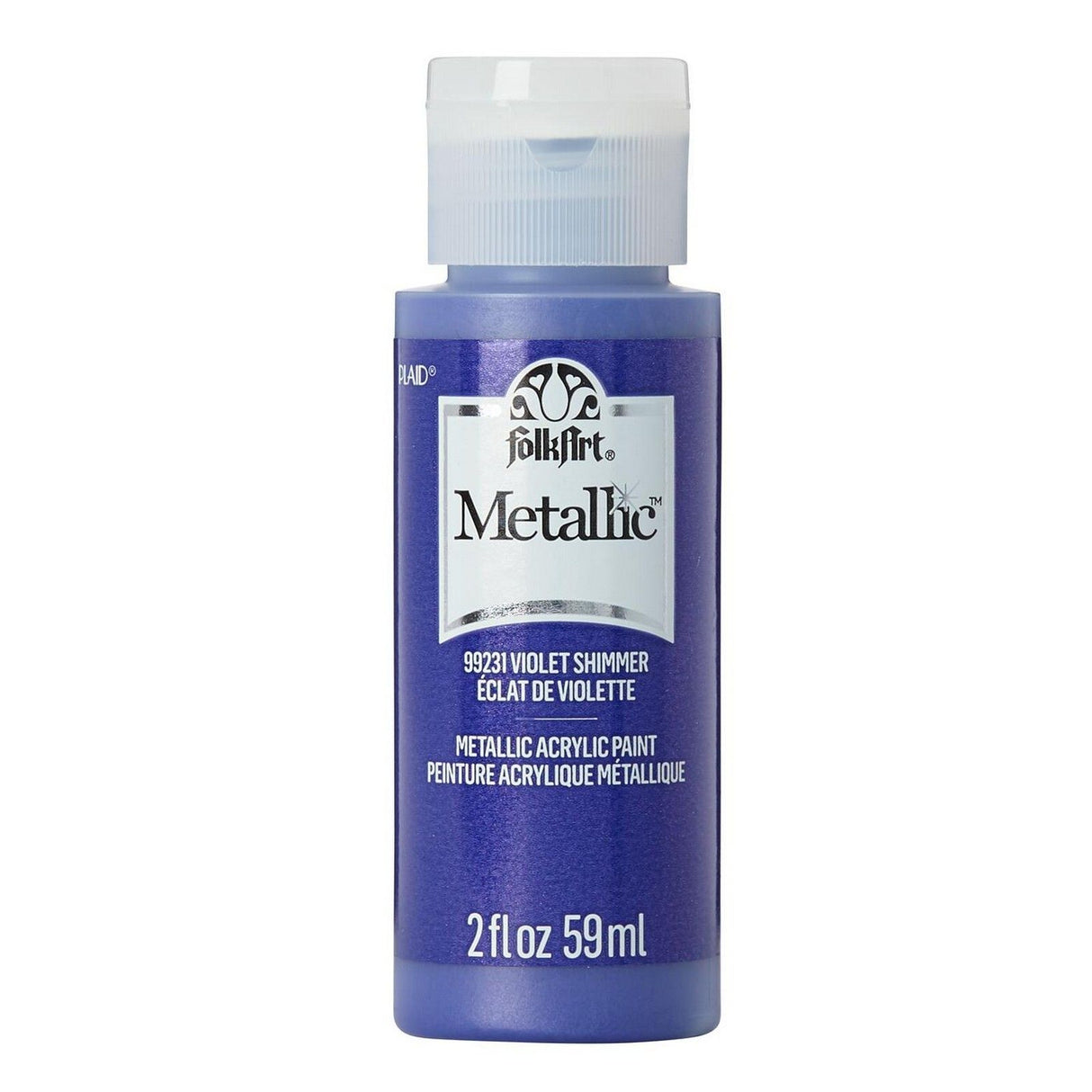 Folkart • peinture acrylique métallisée violet chatoyant 59ml