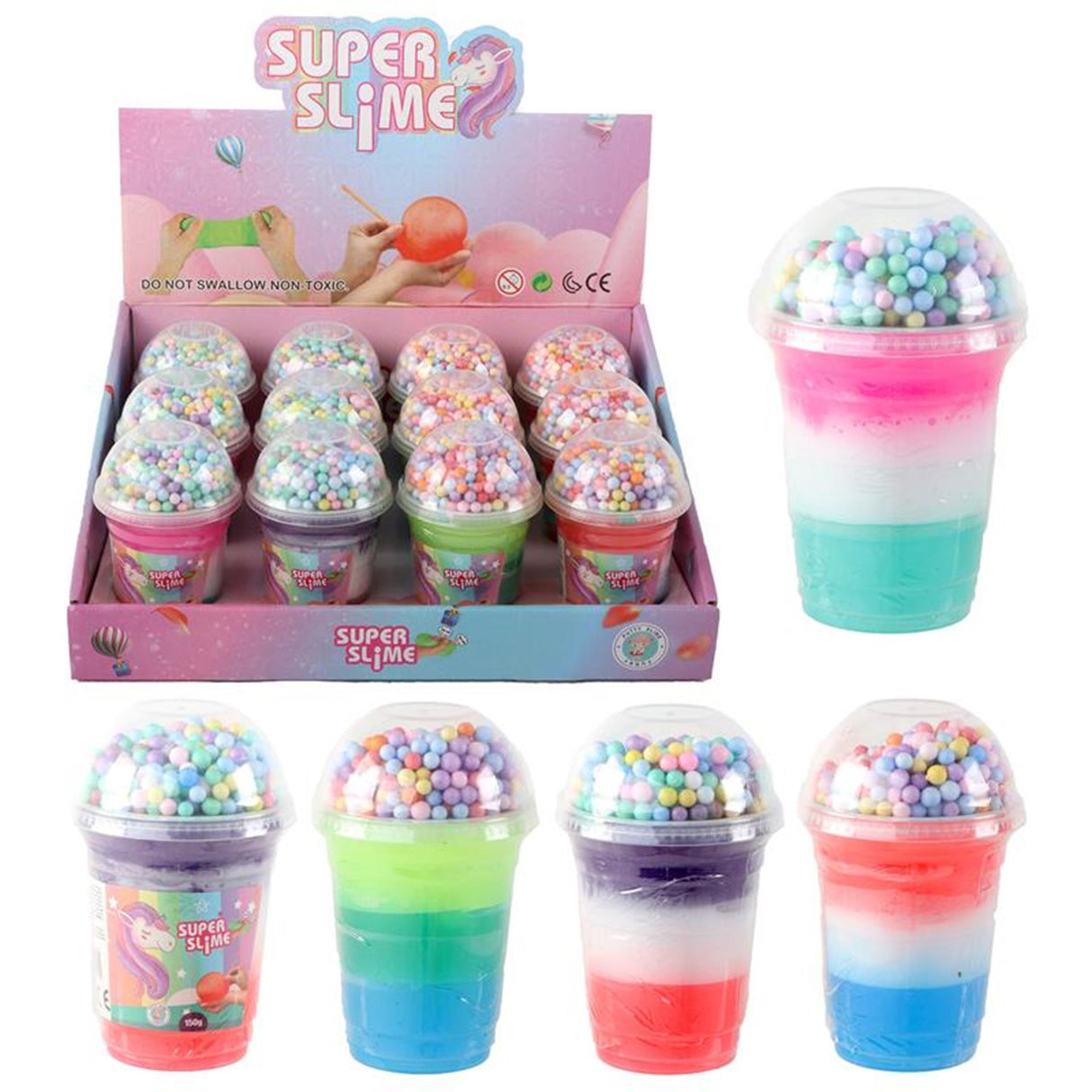 Ty super slime avec pixels licorne 3 couleurs