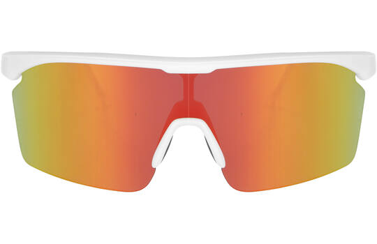 Trivio - lunettes de cyclisme noa blanc revo rouge avec lentille extra transparente