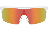 Trivio - lunettes de cyclisme noa blanc revo rouge avec lentille extra transparente