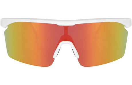 Trivio - lunettes de cyclisme noa blanc revo rouge avec lentille extra transparente