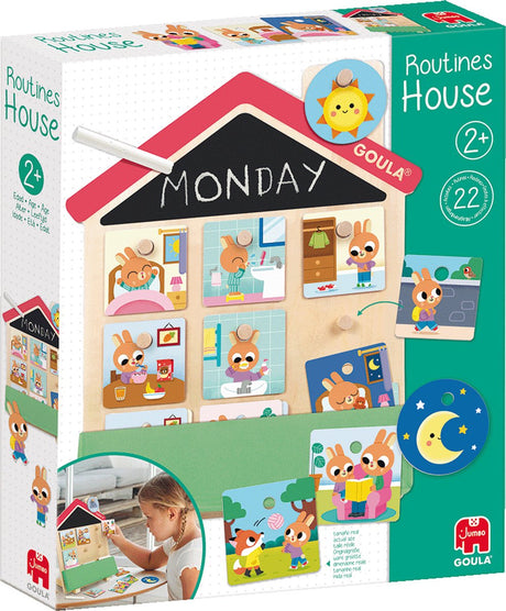 Jeu éducatif en bois pour maison de routines géantes
