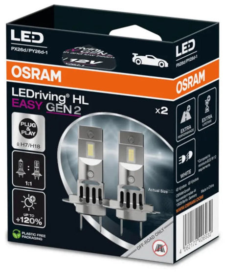 Osram h7 led conduite hl easy gen 2 h7 h18 - 64210dwesy2-2hb